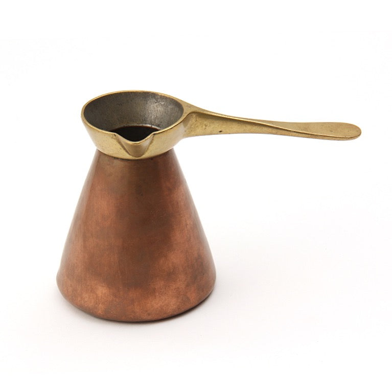 Copper and Brass Turkish Coffee Pot by Carl Aubock