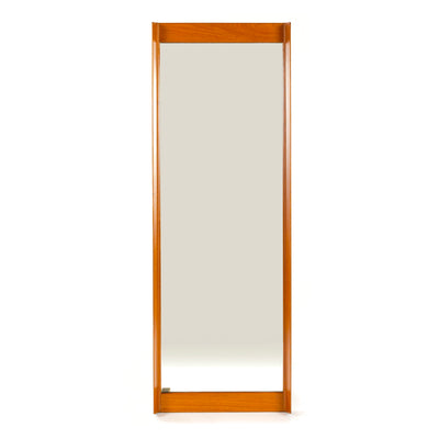 Luxus Teak Wall Mirror by Uno & Östen Kristiansson for Luxus