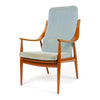 Upholstered High Back Armchair by Peter Hvidt & Orla Mölgaard-Nielsen for France and Daverkosen