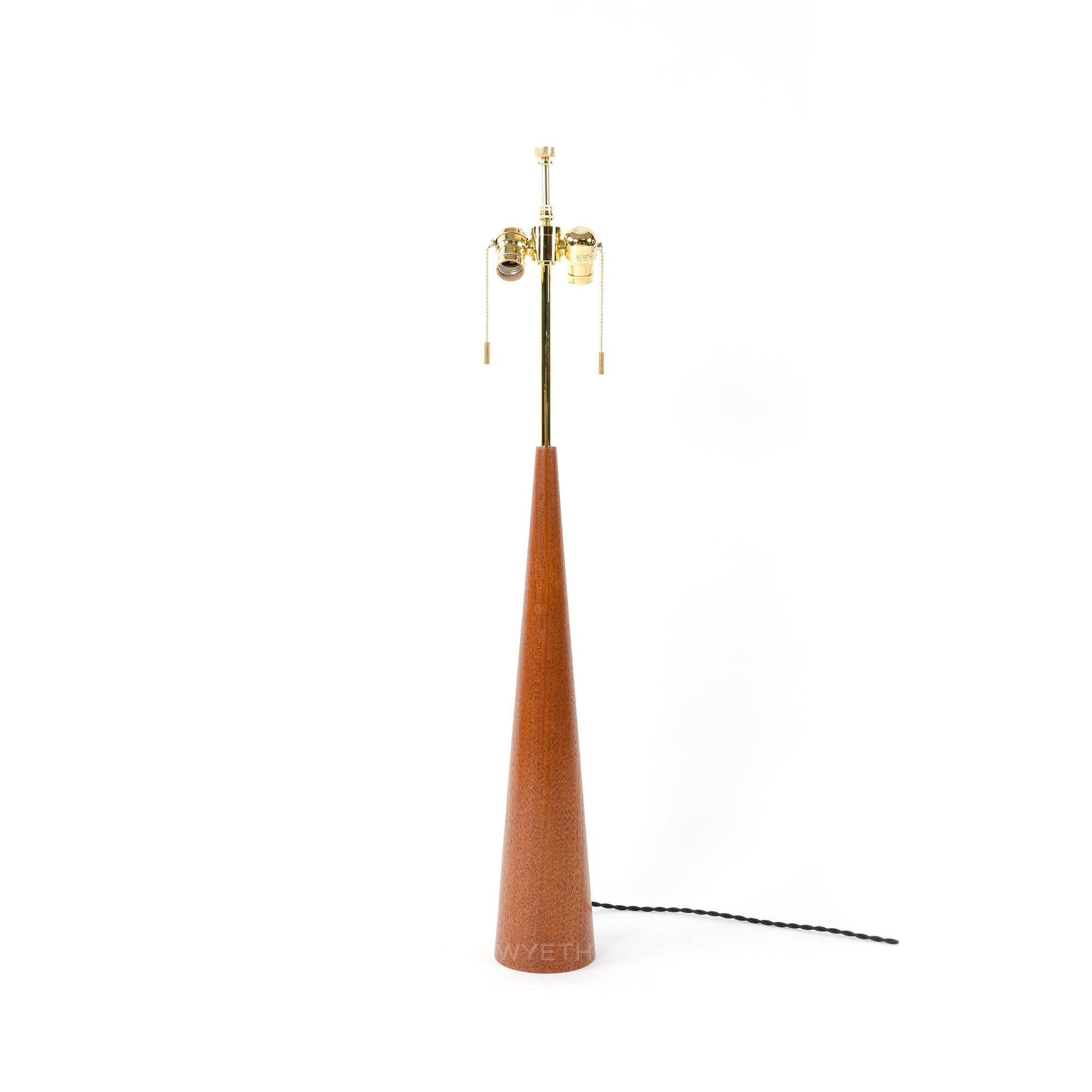 Conical Teak Lamp by Ernst Henriksen