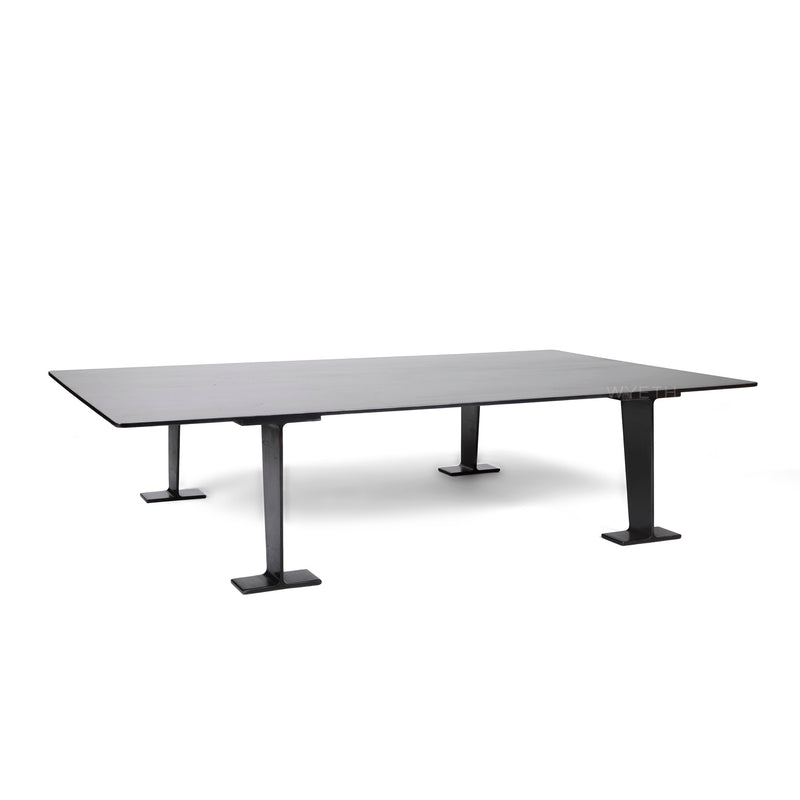 Rectangular Low Table with I-Beam Legs by WYETH, Made to Order