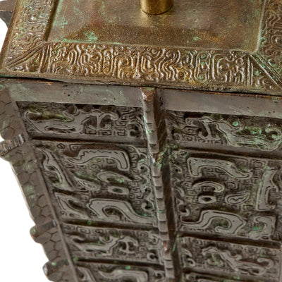 Monumental Archaic Bronze Lamps