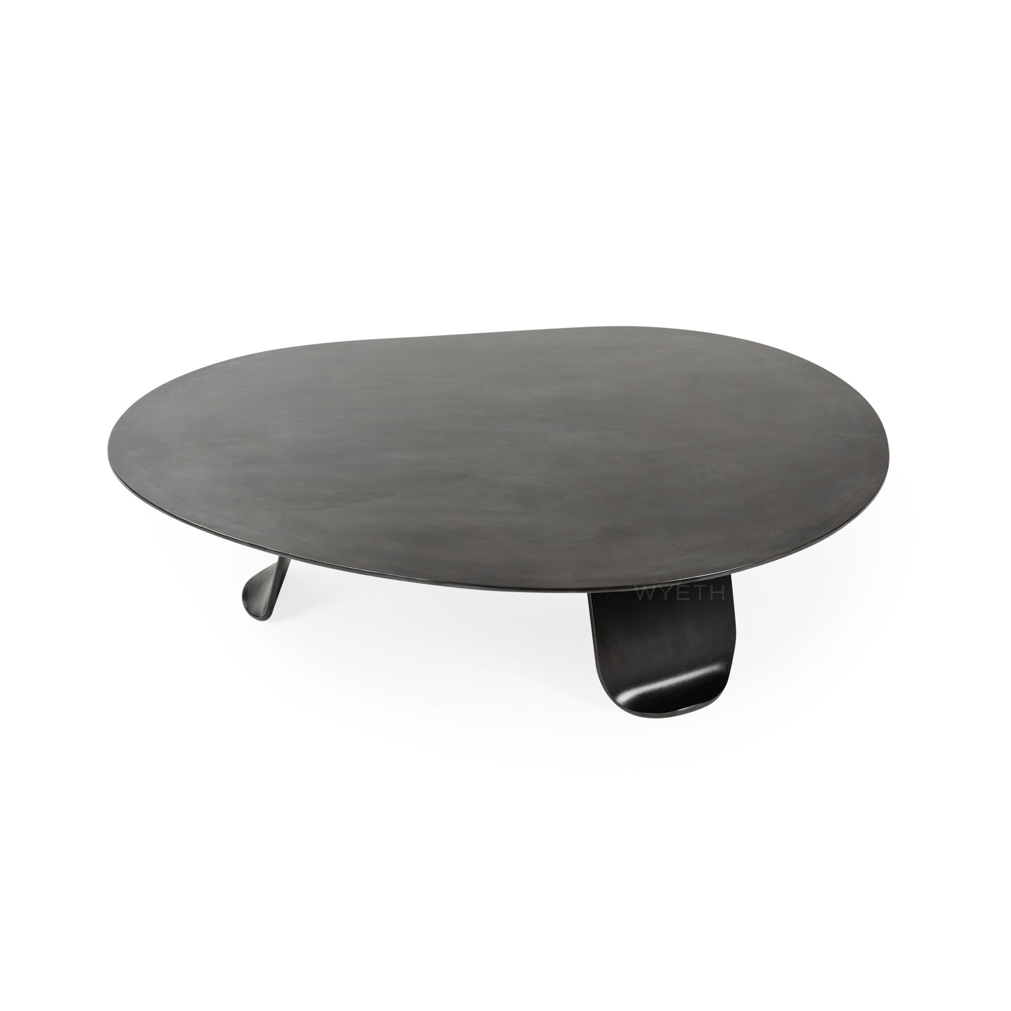 Chrysalis No. 2 Low Table in Blackened Steel by WYETH, Made to Order