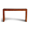 Burled Elm Console Table from Italy