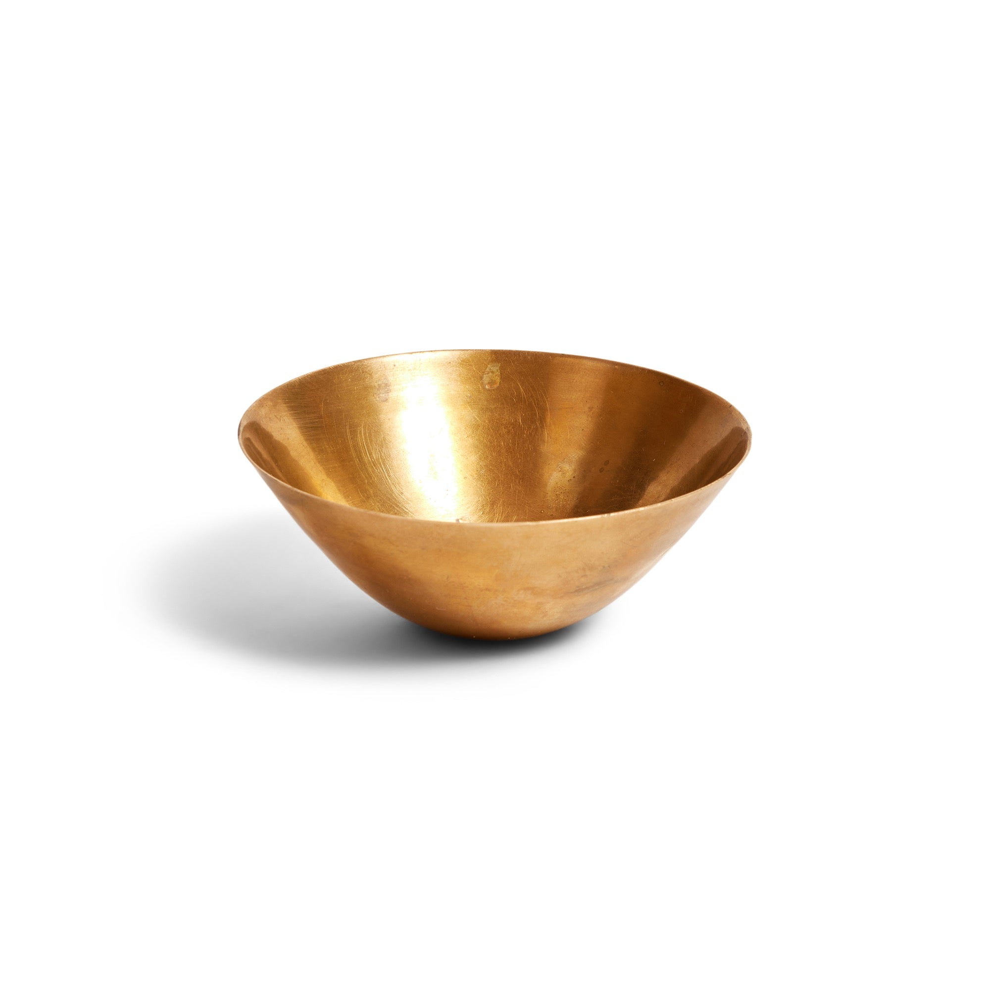 Petite Spun Brass Bowl by Ronald Hayes Pearson