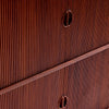 Two Level Double Tambour Door Cabinet by Peter Hvidt & Orla Mölgaard-Nielsen for Soborg Mobelfabrik