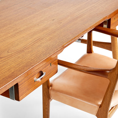 The Architect's Desk in Teak & Oak by Hans Wegner for Johannes Hansen, 1953