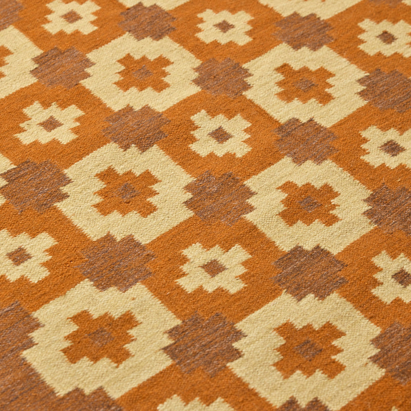 Vintage Scandinavian Flatweave Rug