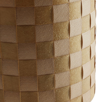 Woven Fiberglass Checkerboard Pattern Lampshade from USA