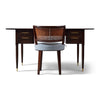 Walnut Desk with Drawers and Inset Leather Top by Edward Wormley for Dunbar, 1960s