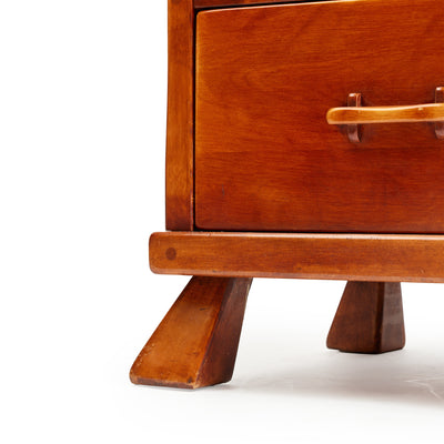 Solid Birch Drawer Cabinet from USA, 1933