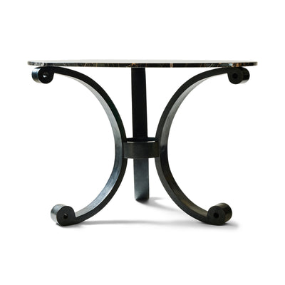 20th Century Solid Bronze Center Table With Marble Top