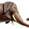 Wall Mount Leather Elephant Bust Attributed to Dimitri Omersa