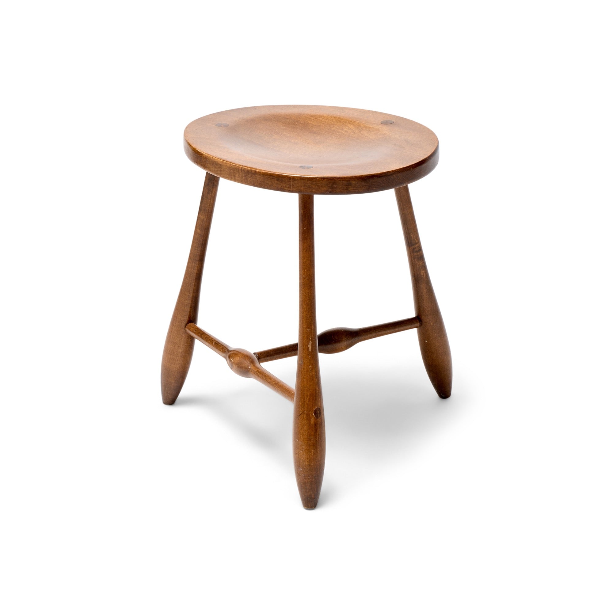 Three Legged Mortised & Tenon Stool for Hale of Vermont