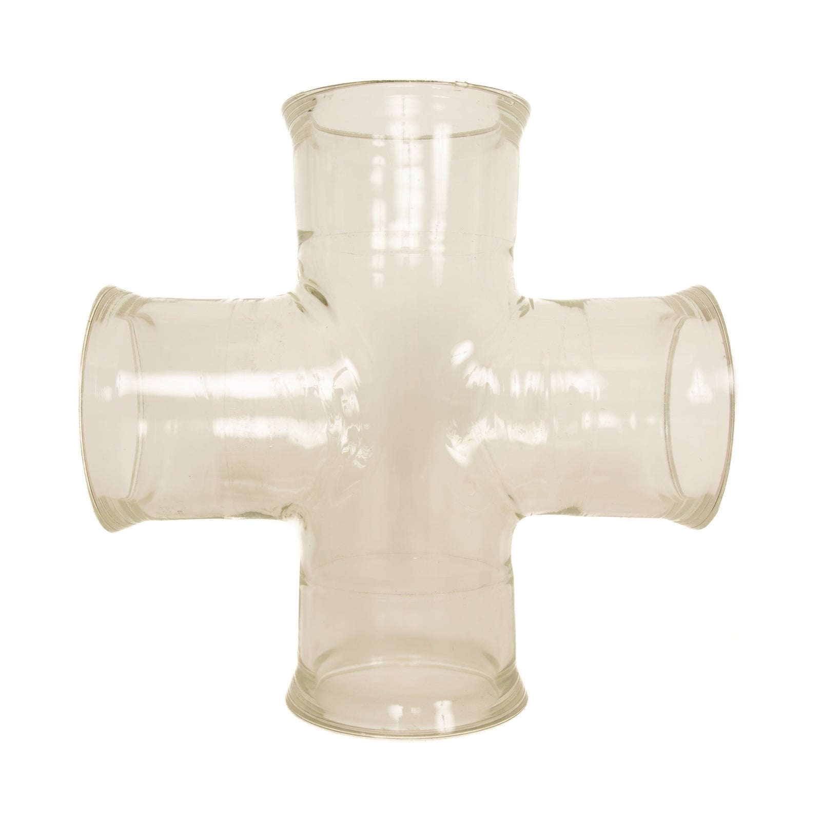 Glass Junction Tube Sculpture by Pyrex, 1930s