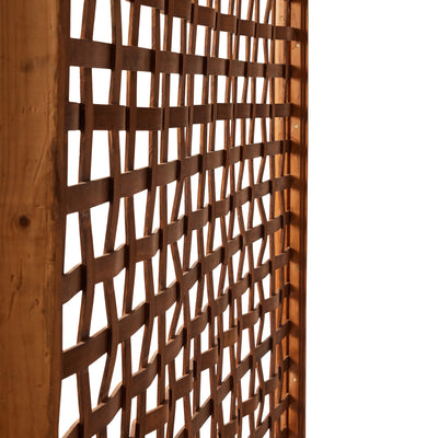Woven Wood Slat Screen/Room Divider