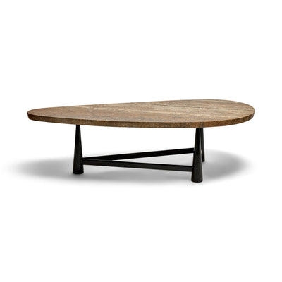 Dunbar Model 5218 travertine marble low table by Edward Wormley for Dunbar, 1952