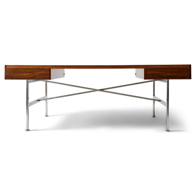 Rosewood and Steel Architect's Desk by Illum Wikkelso for P. Schultz & Co.