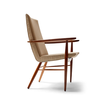 Armchair in Walnut and Fabric. Priced per chair. by George Nakashima for Widdicomb, 1957