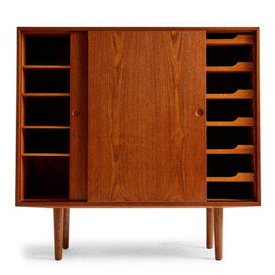 Tall Linen Cabinet by Hans J. Wegner for Johannes Hansen