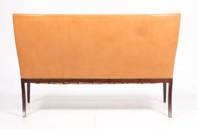 Leather Settee by Frits Henningsen