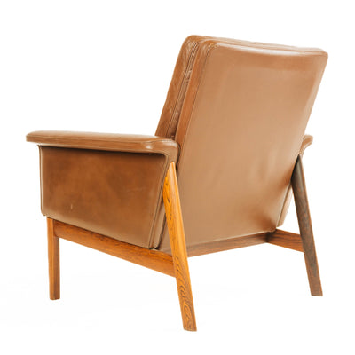 Pair Of Leather Arm Chairs by France and Son for France & Son, 1960's