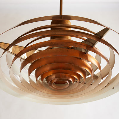 Copper Pendant Ceiling Fixture by Poul Henningsen for Louis Poulsen