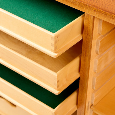 Oak Two Door Linen Cabinet by Borge Mogensen for C.M. Madsens, 1960's