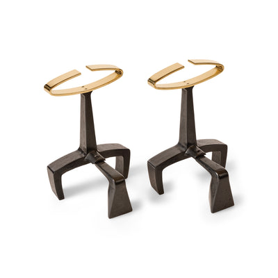 Bull Andirons by Donald Deskey for Bennett