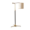 Adjustable Italian Leather Wrapped Floor Lamp by Angelo Lelli for Arredoluce