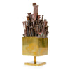 Steel Nail Sculpture in Bronze Box from USA