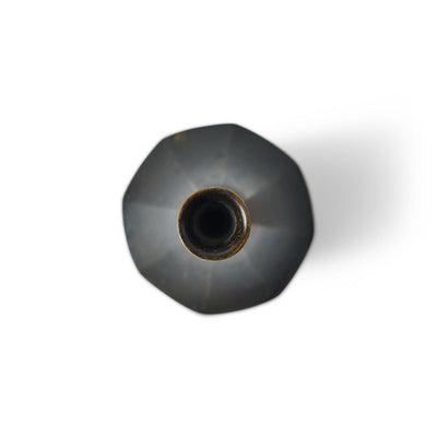 Bronze Faceted Bud Vase from Japan