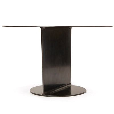 The ‘Gong’ Table in Blackened Steel by WYETH, Made to Order