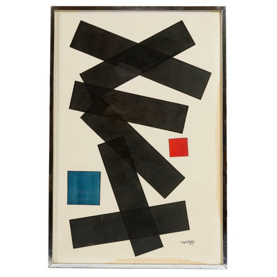 Limited Edition Abstract Print 83 by Angelo Testa, 1973