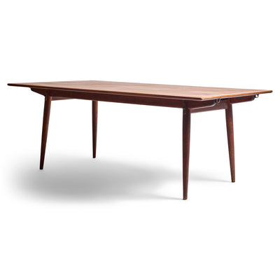 Teak and Oak Extension Dining Table by Hans J. Wegner for Johannes Hansen