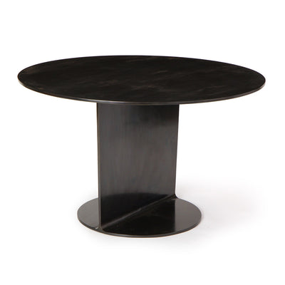 The ‘Gong’ Table in Blackened Steel by WYETH, Made to Order