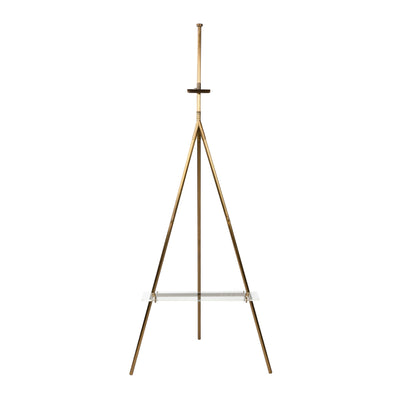 Brass Easel with an Acrylic Shelf