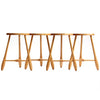 Solid Birch Three Legged Mortised & Tenon Stool for Hale of Vermont