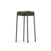 Glass Block Cocktail Table in Blackened Bronze with Round Legs by WYETH