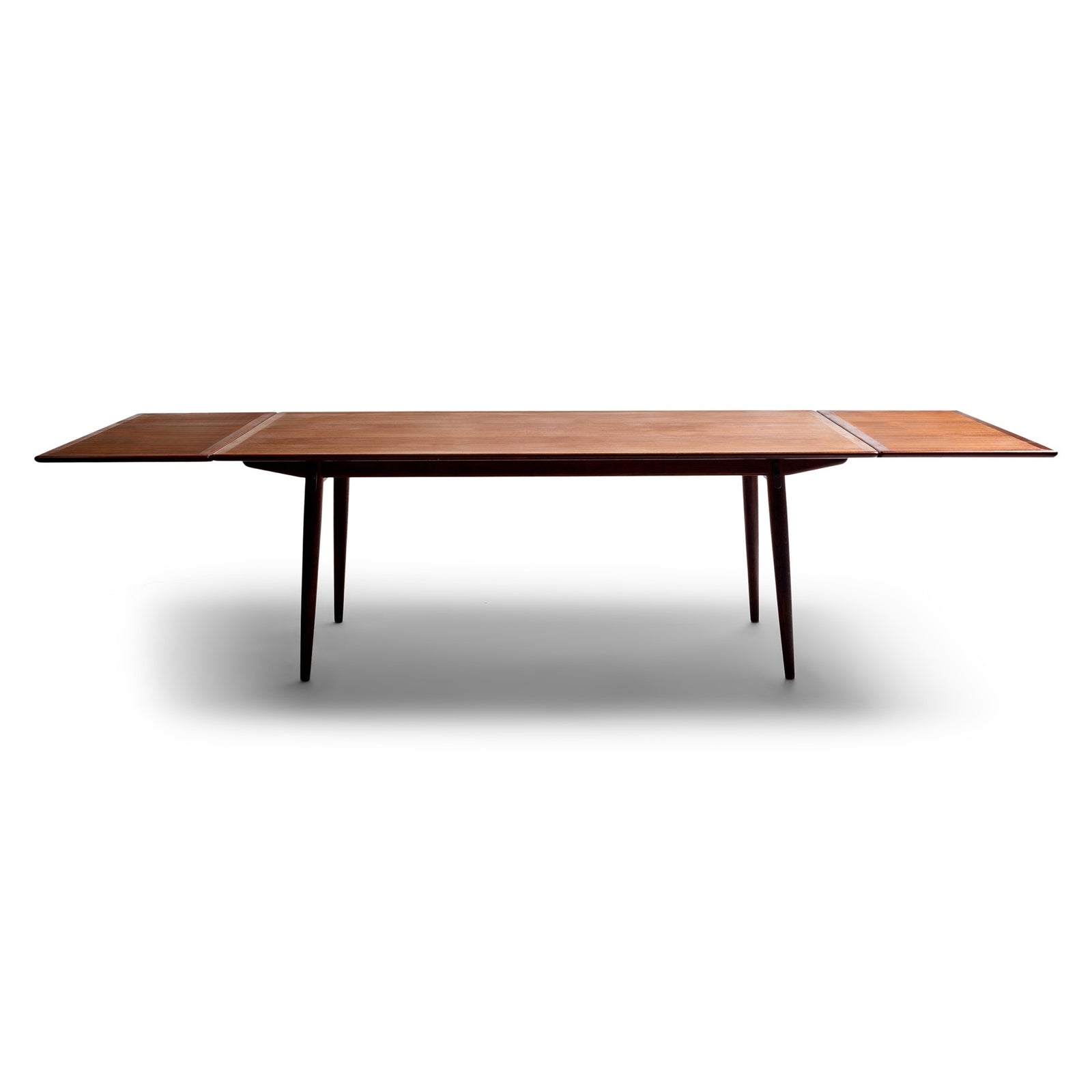 Teak and Oak Extension Dining Table by Hans J. Wegner for Johannes Hansen