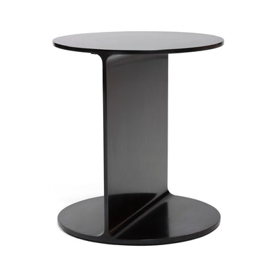 ‘Round I-Beam’ Table in Blackened Steel by WYETH