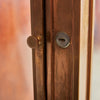 Old World Glass and Bronze Vitrine