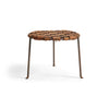 Woven Leather Stool by Swift and Monell