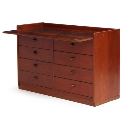 Modular Floor Cabinet with Drawers by Ejner Larsen & Aksel Bender Madsen for Willy Beck, 1950s