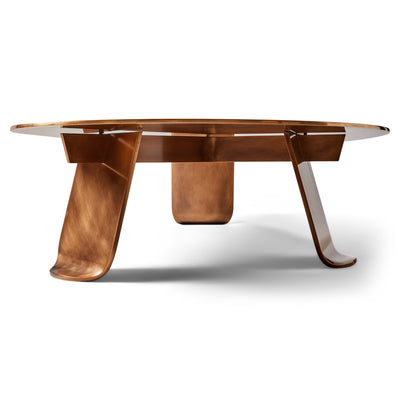 Chrysalis No. 1 Low Table in Natural Patinated Bronze by WYETH