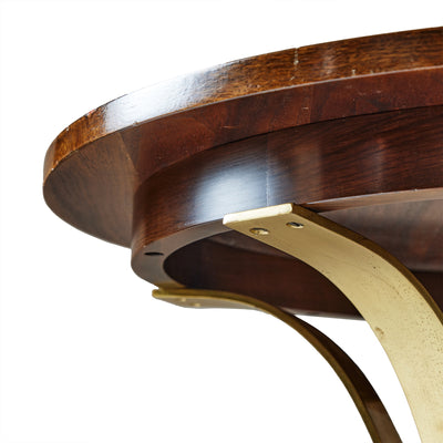 Pentagonal Base Bronze Bar and Ash Side Table by Edward Wormley for Dunbar, 1950s