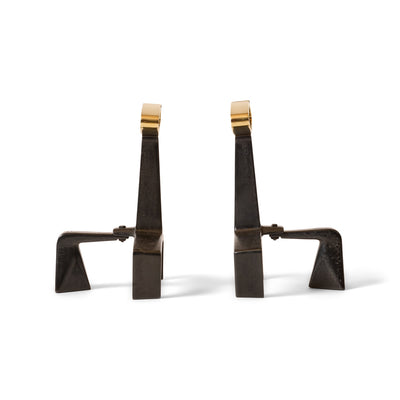 Bull Andirons by Donald Deskey for Bennett