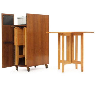 Utility Cabinet on casters by Edward Wormley for Dunbar