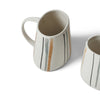 Striped Ceramic Oval Mug by David Gil for Bennington Potters, 1960s