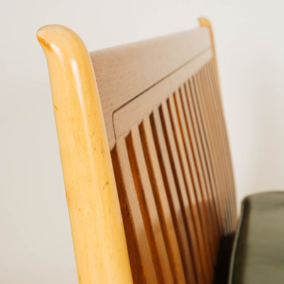 A Pair of Walnut & Maple Twin Beds by Finn Juhl for Baker Furniture Company, 1951